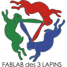 logo FabLab des 3 Lapins - Luxeuil